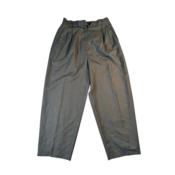 Pierre Cardin Pants - Pierre Cardin Women's Wool Pleated Pants Size 14‎ Gray Tailored Office Career